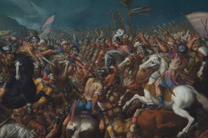 Der Kampf zwischen Scipio Africanus und Hannibal, ca. 1616-1618 von Bernardino Cesari