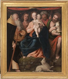 Madonna mit Kind und den Heiligen Antonius Abt, Sebastian, Rochus und Johannes der Täufer