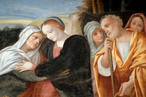 Maria mit St. Anna und St. Joachim (Detail)