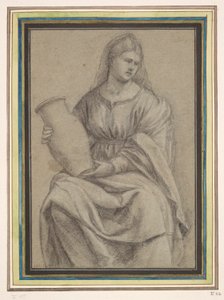 Frau mit einer Vase von Bernardino Licinio