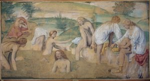 Nymphen beim Baden von Bernardino Luini