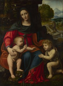 Die Jungfrau und das Kind mit dem heiligen Johannes, 1510er Jahre von Bernardino Luini