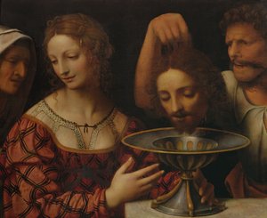 Der Henker präsentiert Herodias den Kopf von Johannes dem Täufer, 1527 von Bernardino Luini