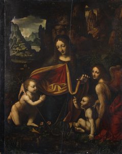 Jungfrau der Felsen, von Bernardino Luini von Bernardino Luini