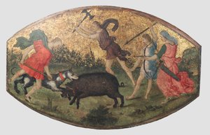Jagd auf den kalydonischen Eber, ca. 1509 von Bernardino Pinturicchio