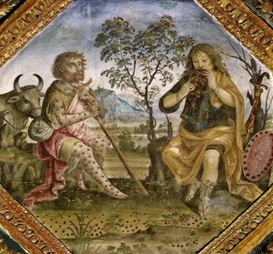 Merkur, Argus und Io, 1492-1494 von Bernardino Pinturicchio