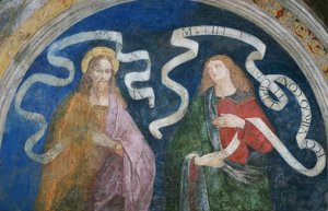 Der Apostel Andreas und der Prophet Jesaja von Bernardino di Betto (workshop of) Pinturicchio