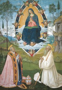 Madonna mit Gregor dem Großen und Sankt Benedikt von Bernardino di Betto Pinturicchio