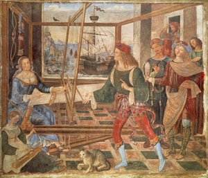 Rückkehr des Odysseus zu Penelope von Bernardino di Betto Pinturicchio