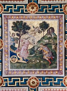 Piccolomini-Bibliothek, Decke: „Der Raub der Proserpina“ (Fresko)