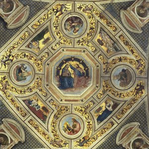 Gewölbe des Presbyteriums, Santa Maria del Popolo, Rom, ca. 1484-92