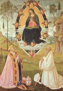 Jungfrau in Herrlichkeit mit St. Gregor und St. Benedikt von Bernardino di Betto Pinturicchio