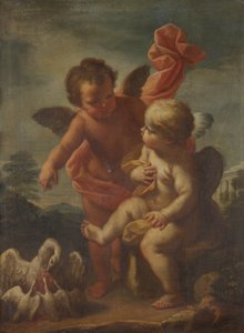 Amor mit Gänsen