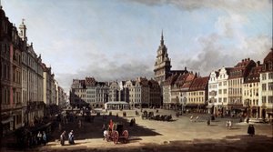 Der Alte Marktplatz in Dresden, ca. 1750-ca. 1752
