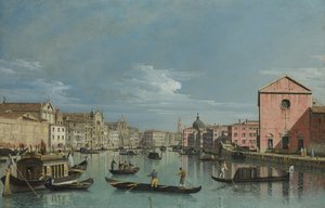 Venedig. Obere Reichweite des Canal Grande mit Blick auf Santa Croce, 1740er Jahre