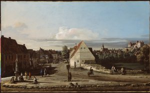 Ansicht von Pirna mit der Festung Sonnenstein, 1755-65