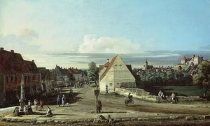 Ansicht von Pirna mit der Festung Sonnenstein