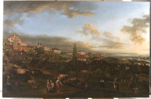 Ansicht von Warschau mit dem Ordynacki-Palast, 1772 von Bernardo Bellotto
