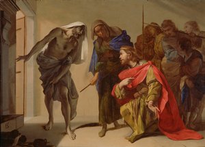 Der Schatten Samuels, von Saul heraufbeschworen, ca. 1655