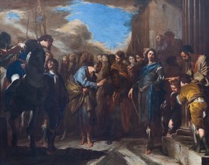 Der Abschied von St. Peter und St. Paul von Bernardo Cavallino