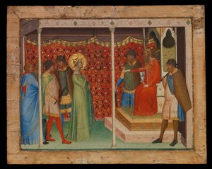Heilige Reparata vor dem Kaiser Decius, ca. 1338-40