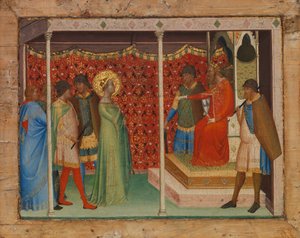 Heilige Reparata vor dem Kaiser Decius, ca. 1338-40