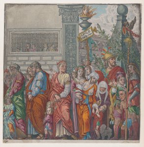 Blatt 7: Prozession, aus Der Triumph von Julius Caesar von Bernardo Malpizzi