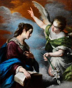 Die Verkündigung - Bernardo Strozzi, Öl auf Leinwand