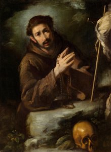 Der heilige Franziskus im Gebet von Bernardo Strozzi