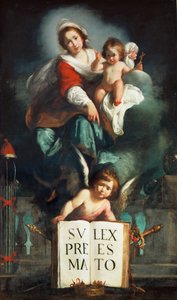 Die Madonna der Gerechtigkeit von Bernardo Strozzi
