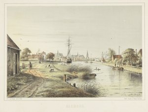 Ansicht von Alkmaar vom Zeglis von Bernardus Gerardus ten Berge