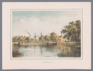 Stadtansicht von Alkmaar (Serie) von Bernardus Gerardus ten Berge