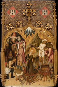 Das Martyrium der heiligen Lucia, um 1440 von Bernat Martorell the Elder