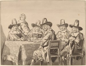 Direktoren des Waisenhauses von Haarlem, 1777, veröffentlicht 1786 von Bernhard Schreuder