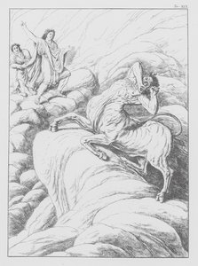 Dantes Göttliche Komödie, Inferno (Hölle), Platte XIX (Lithografie)