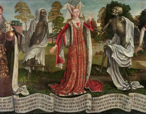 Totentanz: Kaiserin (Detail) von Bernt Notke