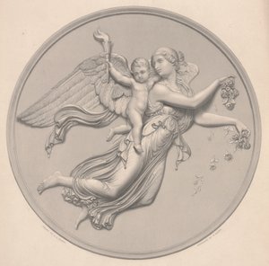 Morgen, gezeichnet von F. R. Roffe (fl. 1850-63), graviert von William Callio Roffe (1817-89), Mitte des 19. Jahrhunderts (Reproduktion der Gravur) von Bertel (after) Thorvaldsen