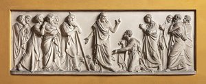 Christus überträgt die Führung der Kirche an St. Peter von Bertel Thorvaldsen