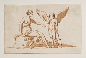 Amor beklagt sich bei Venus über einen Bienenstich von Bertel Thorvaldsen