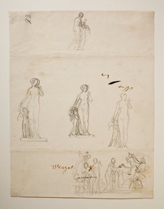 Paris und die drei Göttinnen. Venus und Amor
