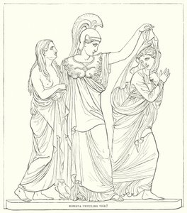Minerva enthüllt das Laster von Bertel after Thorvaldsen