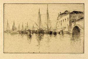 Entlang der Giudecca, Venedig von Bertha E. Jaques