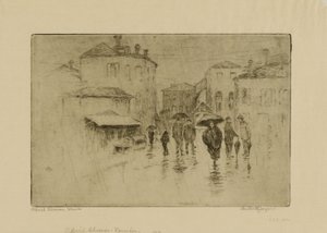 Aprilregen, Venedig von Bertha E. Jaques