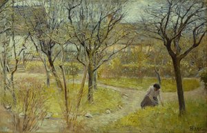 Frühlingstag im Garten von Bertha Wegmann