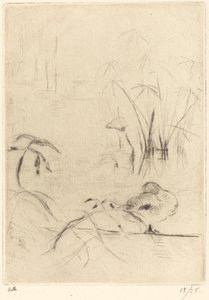 Enten ruhen am Ufer, 1888-1890 von Berthe Morisot