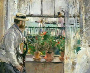 Eugène Manet auf der Isle of Wight, 1875 von Berthe Morisot