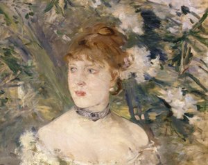 Junge Frau im Ballkleid von Berthe Morisot