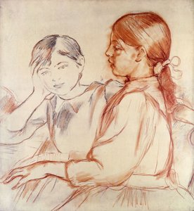 Julie Manet und Jeannie Gobillard am Klavier; Julie Manet et Jeannie Gobillard au Piano, 1887-88