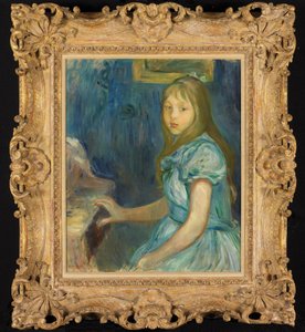 Lucie Léon am Klavier von Berthe Morisot