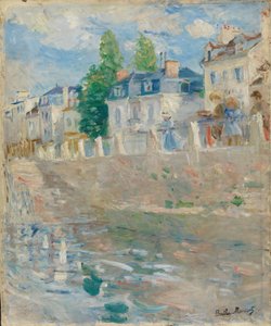 Am Ufer der Seine bei Bougival von Berthe Morisot